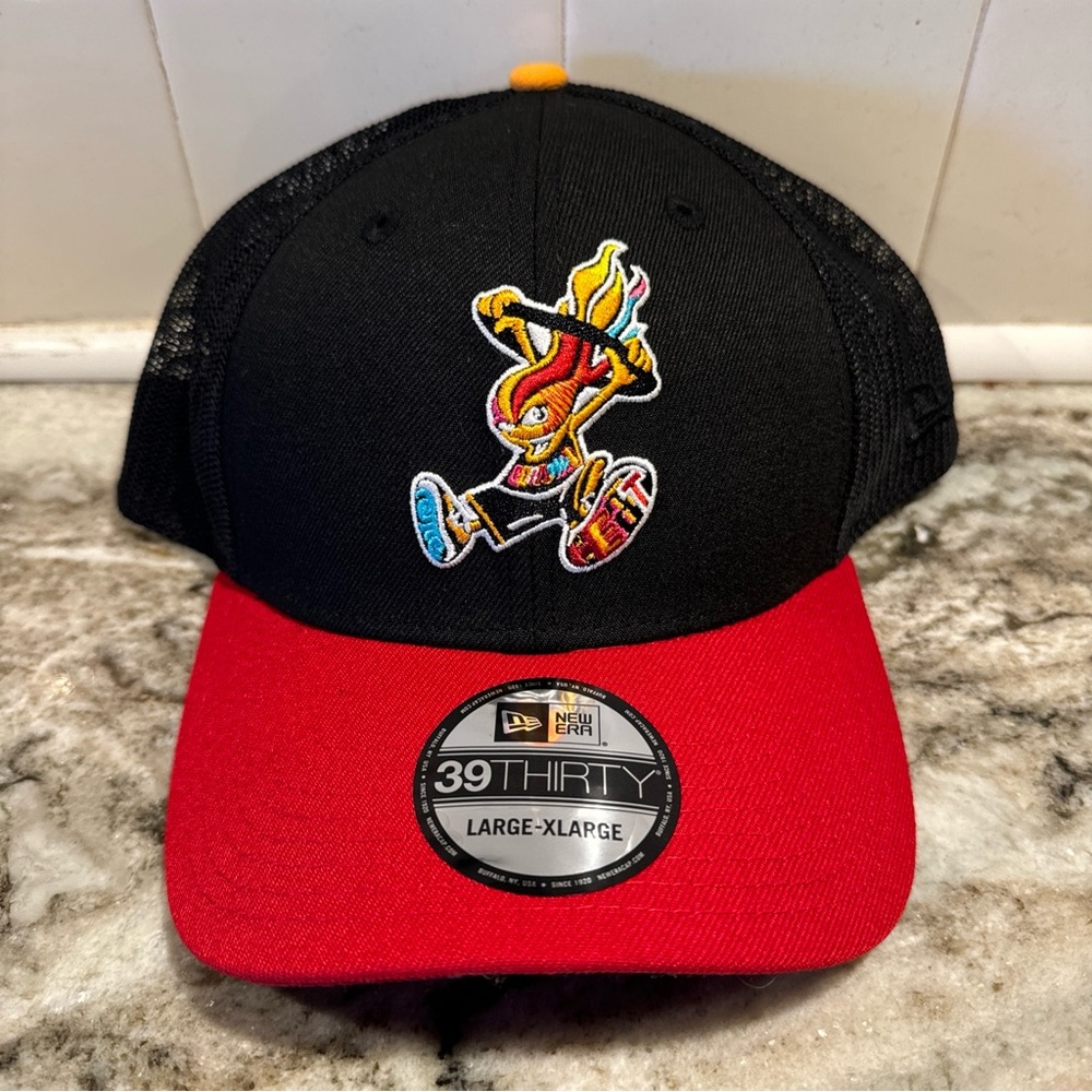 New Era 39Thirty Miami Heat Court Culture Miami Mashup Fuegito Fitted Hat L/XL